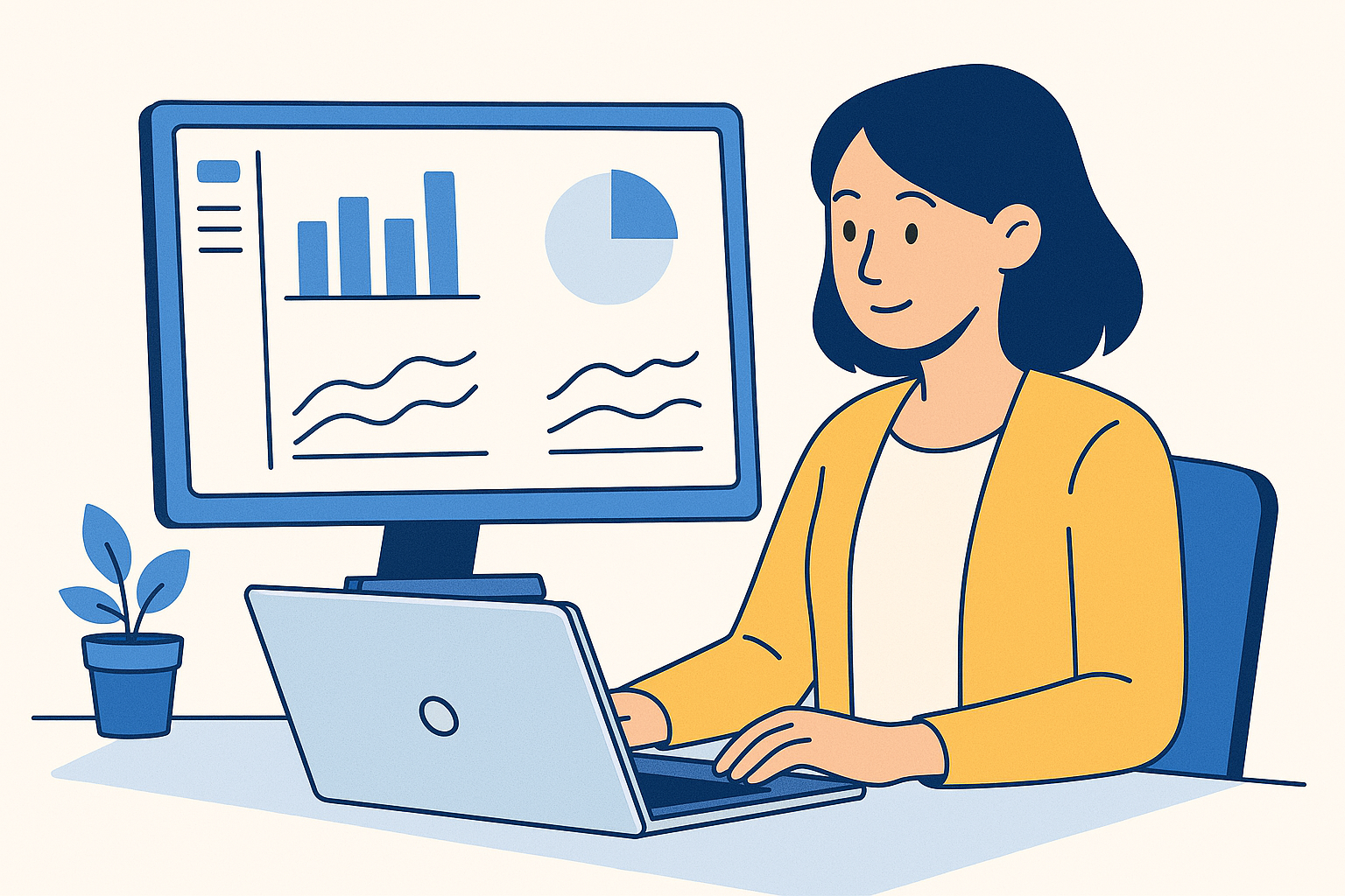 Professor utilizando a plataforma ProfPlus